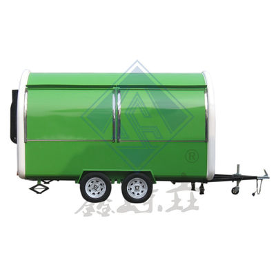220V duplo eixo Nice Design Mobile Customized Industrial Round Model Food Truck móvel
