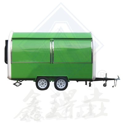 220V duplo eixo Nice Design Mobile Customized Industrial Round Model Food Truck móvel