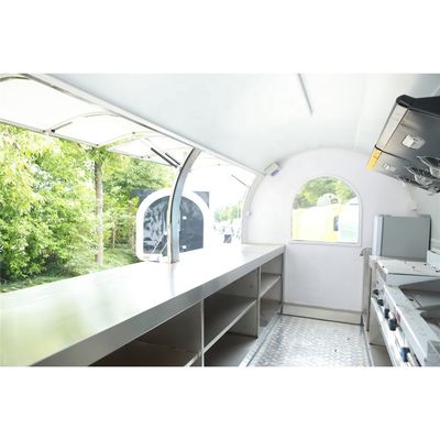 220V duplo eixo Nice Design Mobile Customized Industrial Round Model Food Truck móvel