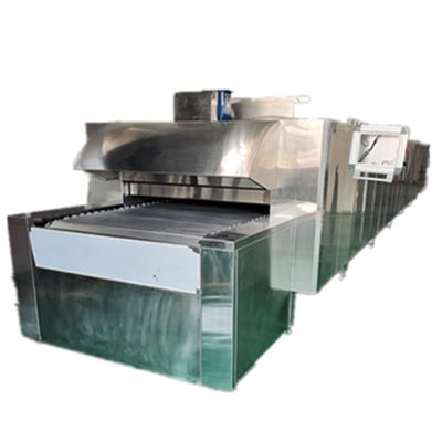 Forno automático de túnel de transporte de 600 mm para assar pão de pizza em plantas de processamento de carne