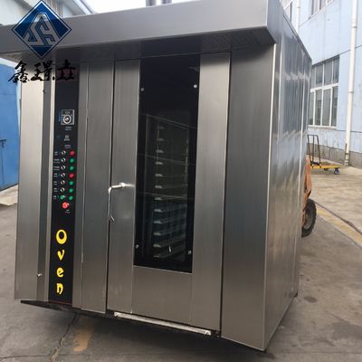 380V 50Hz máquina de panificação de pão de alta produtividade 32 bandejas de gás diesel forno rotativo