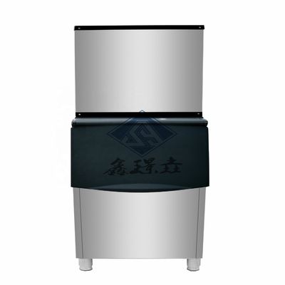 Máquina de cubos de gelo de auto-serviço de aço inoxidável com tensão de 380v e capacidade de 24 horas