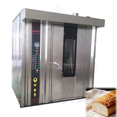 Forno rotativo de 16 bandejas comercial para pão de cozinha Forno a gás Máquinas Função 50kg/h