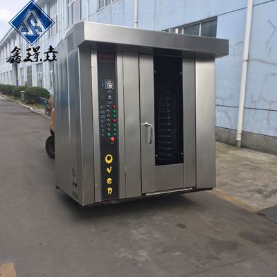 Forno rotativo de 16 bandejas comercial para pão de cozinha Forno a gás Máquinas Função 50kg/h