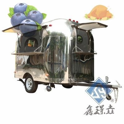 Carrinhos de comida comerciais Caminhão de comida móvel com cozinha e forno de pizza Vendedor confiável