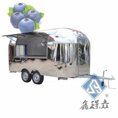 Caminhões de comida de segunda mão Longa vida útil e estilo de luxo Grill móvel