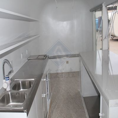 Caminhões de comida de segunda mão Longa vida útil e estilo de luxo Grill móvel