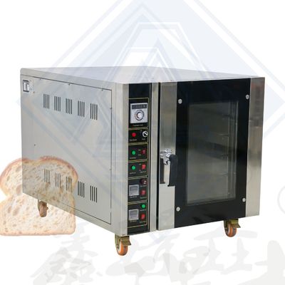 Forno de convecção de ar quente de 5 bandejas para fabricação de pão multifuncional