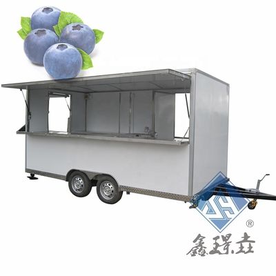 Caminhão de comida multifuncional Caminhão de comida rápida com cozinha completa e cozinha de corrente aérea
