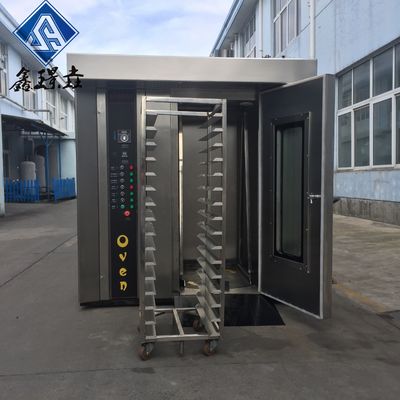 16 bandejas Forno rotativo para padarias, hotéis e máquinas Função 100 kg/h