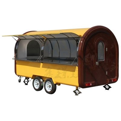 350*200*220cm Crepes Car Food Cart para alimentos e equipamentos de cozimento personalizados ao ar livre