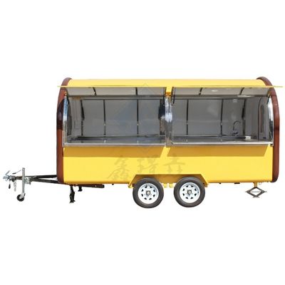 350*200*220cm Crepes Car Food Cart para alimentos e equipamentos de cozimento personalizados ao ar livre