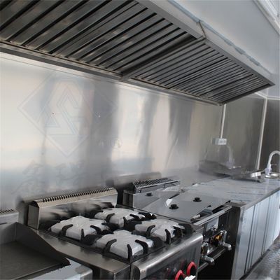 350*200*220cm Crepes Car Food Cart para alimentos e equipamentos de cozimento personalizados ao ar livre