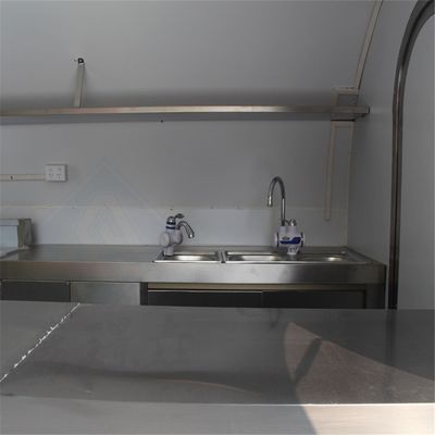 350*200*220cm Crepes Car Food Cart para alimentos e equipamentos de cozimento personalizados ao ar livre