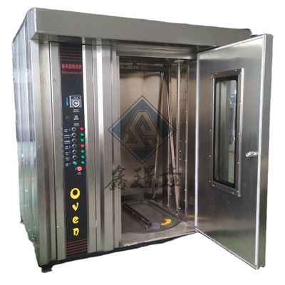 Forno giratório com 32 bandejas de gás de panificação rotativo para máquinas de panificação 100 kg/h