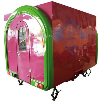 Pequeno carro móvel de comida para venda de rua ao ar livre Equipamento de fast food