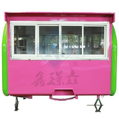 Pequeno carro móvel de comida para venda de rua ao ar livre Equipamento de fast food