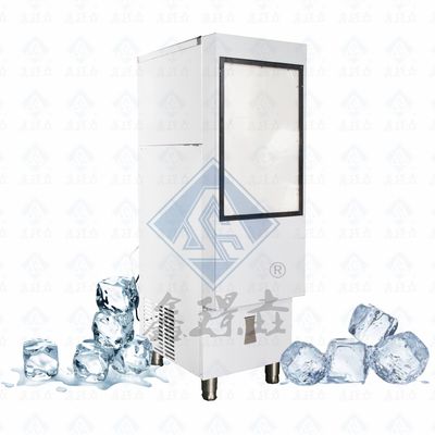 Máquina de fabricação de gelo comercial com alta produção e capacidade de armazenamento de gelo de 900 kg