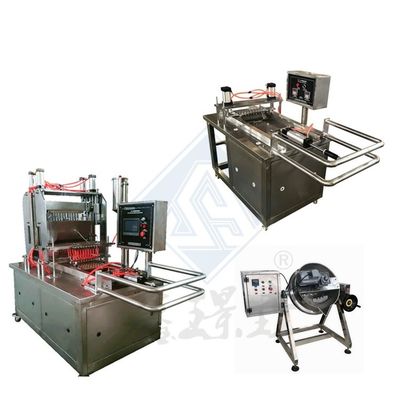 Máquina de fabricação de gomas de aço inoxidável Equipamento automático de fabricação de doces duros