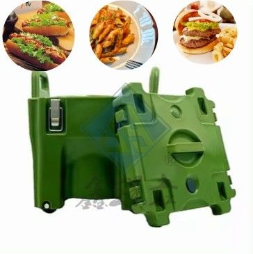 Container isolado de 20 litros para artigos de restauração 39 cm x 39 cm x 44,5 cm sem bandejas de alimentos