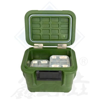 Caixa de almoço isolada de forma redonda Equipamento mecânico de cozinha com prato de esfregão