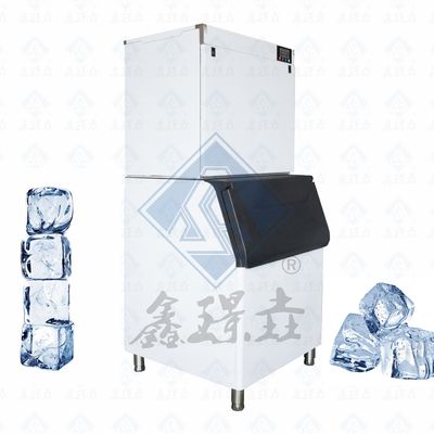 Máquina de fazer cubos de gelo de aço inoxidável e máquina de fazer gelo para produção rápida de gelo