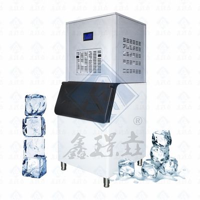 Sanyo Compressor Alimentado Cubo de aço inoxidável fabricante de gelo para produção rápida de gelo