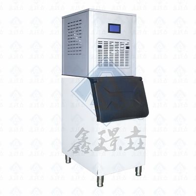 Sanyo Compressor Alimentado Cubo de aço inoxidável fabricante de gelo para produção rápida de gelo