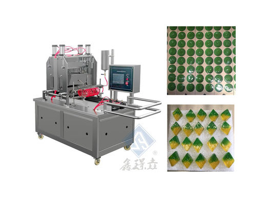 1.5KW Chocolate Toffee Lollipop Gummy Bear Machine para 50kg/h de fabricação industrial de doces