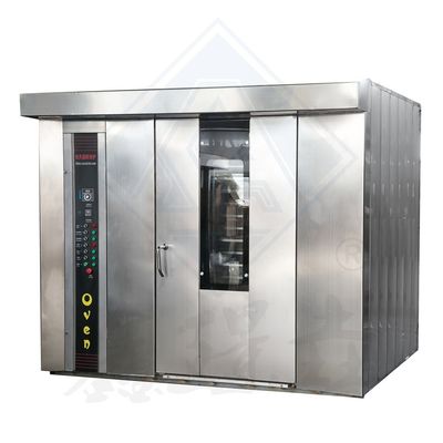 Aplicação de restauração comercial 62 bandejas Forno rotativo a gás/elétrico/diesel