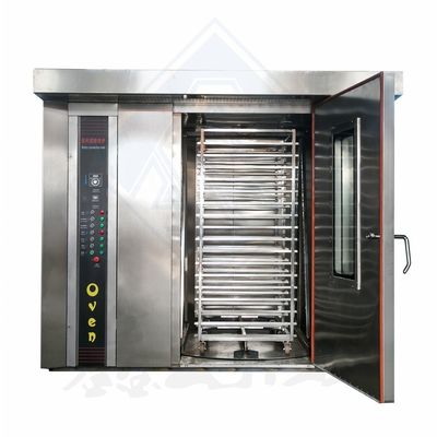 Aplicação de restauração comercial 62 bandejas Forno rotativo a gás/elétrico/diesel