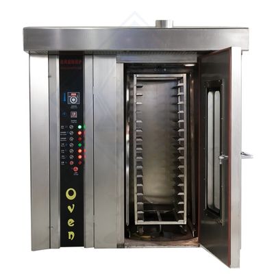 Aplicação de restauração comercial 62 bandejas Forno rotativo a gás/elétrico/diesel