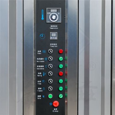 Aplicação de restauração comercial 62 bandejas Forno rotativo a gás/elétrico/diesel