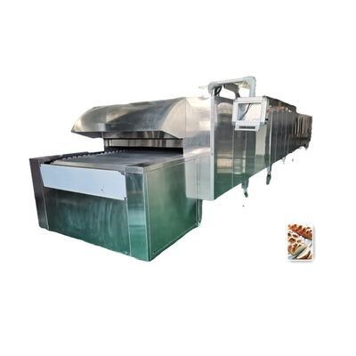 Forno de túnel elétrico para biscoitos de pão francês perfeitamente crocantes 7/8/10m