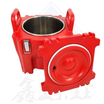 Caixa de peixe e carne isolada em cor personalizada para armazenamento de alimentos frescos