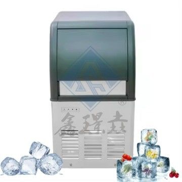 Capacidade de armazenamento de gelo de 100 kg Máquina de fazer gelo comercial para restaurante feita de aço inoxidável