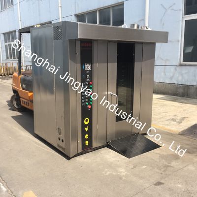 Máquina de panificação de pão Forno elétrico de aço inoxidável com função de cozimento de carrinho rotativo