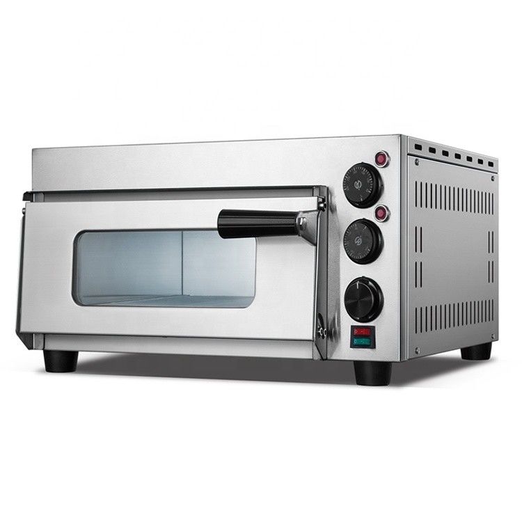 Forno de cozinha de pizza de uma camada elétrica com pedra quente O aparelho de cozinha doméstico perfeito