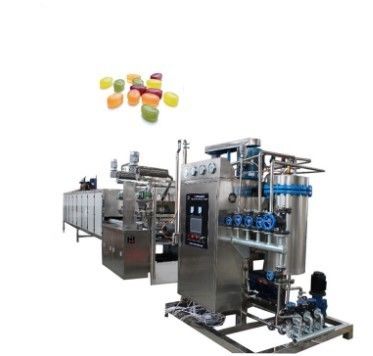 Máquina de fabricação de doces de geleia gomosa semiautomática para linha de produção de pirulito