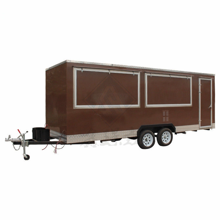 1500W Voltage Mobile Food Cart Trailer para Fast Food Trucks Trailer 2300*1750*2100mm