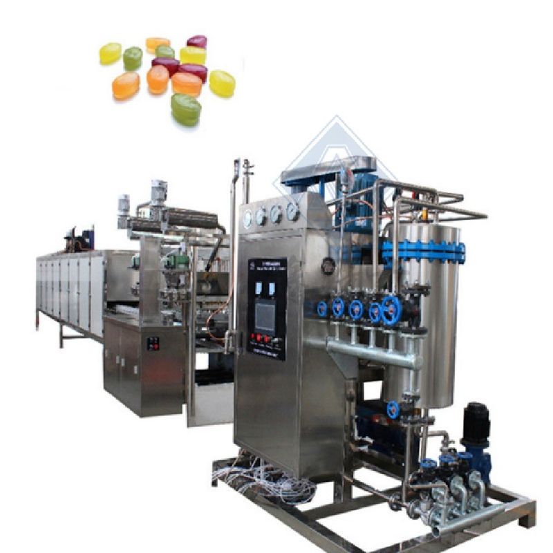 Alta produtividade Máquina de moldagem de doces duros comercial Linha de produção 1900x980x1700mm
