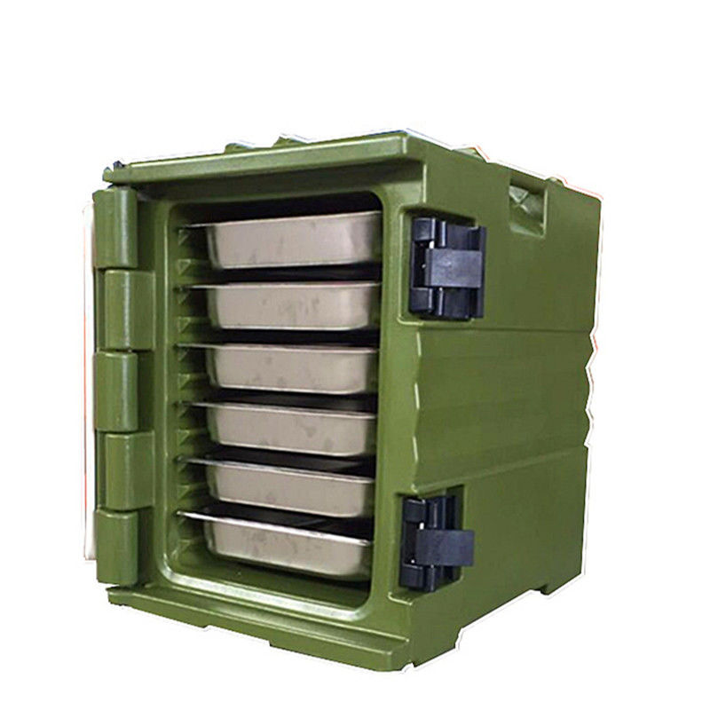 15 kg de capacidade Caixa de alimentos com isolamento rotomoldado amarelo para conservação de alimentos frescos quentes/frios