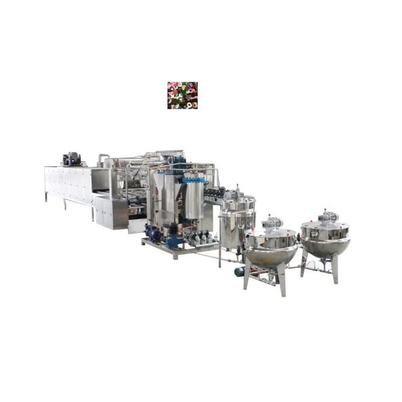 Máquina de goma automática de 220 V para fabricação de doces de urso goma em bebidas alimentares