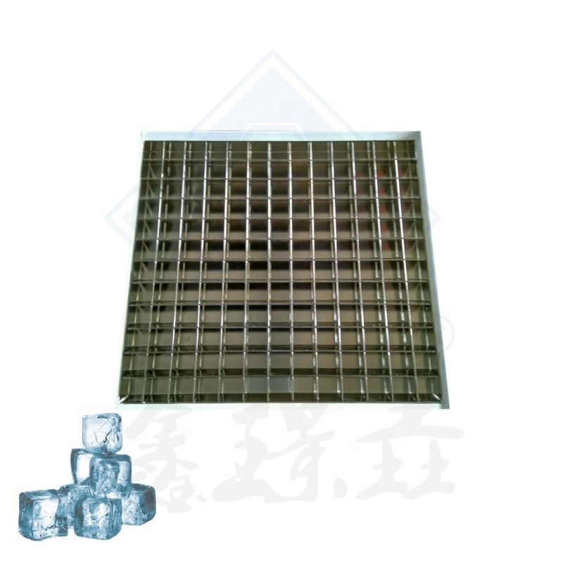 Máquina comercial de fabricação de cubos de gelo com capacidade de armazenamento de 200 kg e molde do evaporador