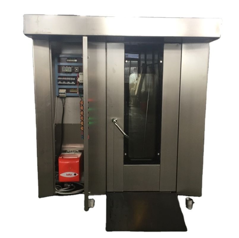 Linha de produção de padaria à base de água Forno de pizza elétrico com aquecimento automático por convecção