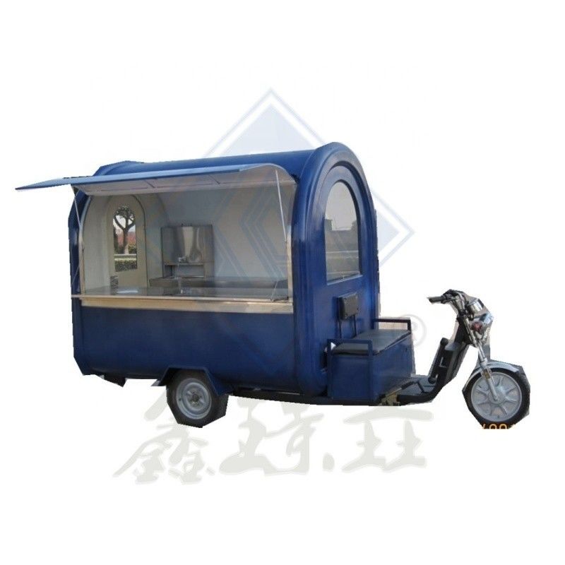 Street Food Trike Bike Café Crepes Carrinho de comida com Bicicleta Motocicleta Food Truck 220*160*210