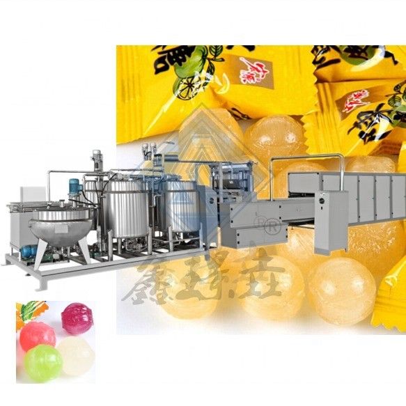 Linha de produção de depósito de doces de gelatina automática em forma de urso de maçã 150-600 kg/h
