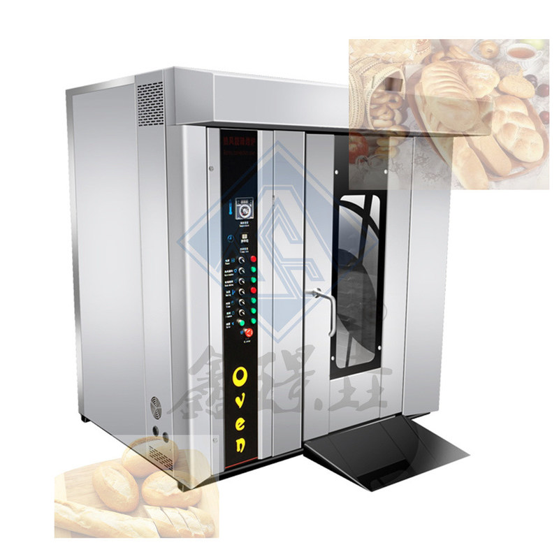 Fonte de aquecimento eléctrica/diesel/gás Forno rotativo industrial para máquina de fazer pão