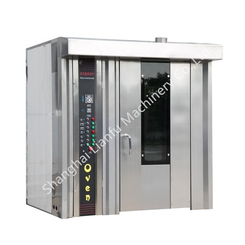 Equipamento de panificação 8 bandejas Pão Forno de panificação a gás com vapor e 16 bandejas