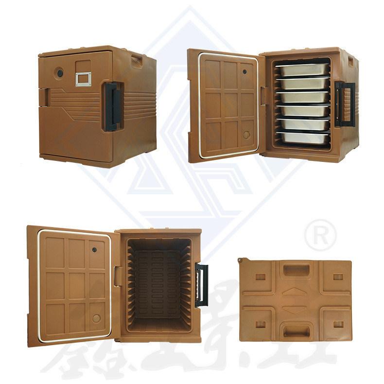 O transporte de alimentos congelados tornou-se mais fácil com as pequenas rodas S90 instaladas no fundo da caixa isolada